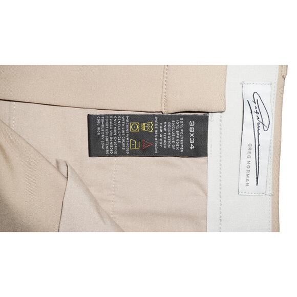 Greg Norman Ultimate Travel Pants Black & Khaki 38x34 Performance Stretch NWT - Picture 6 of 15
